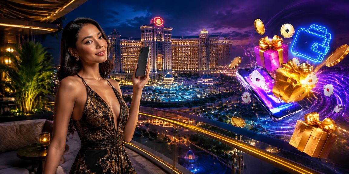 Pemain bermain poker mudah alih di Genting Highlands dengan telefon pintar